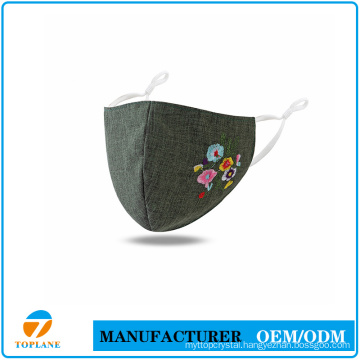 Fashion Reusable Washable Embroidery Face Masks